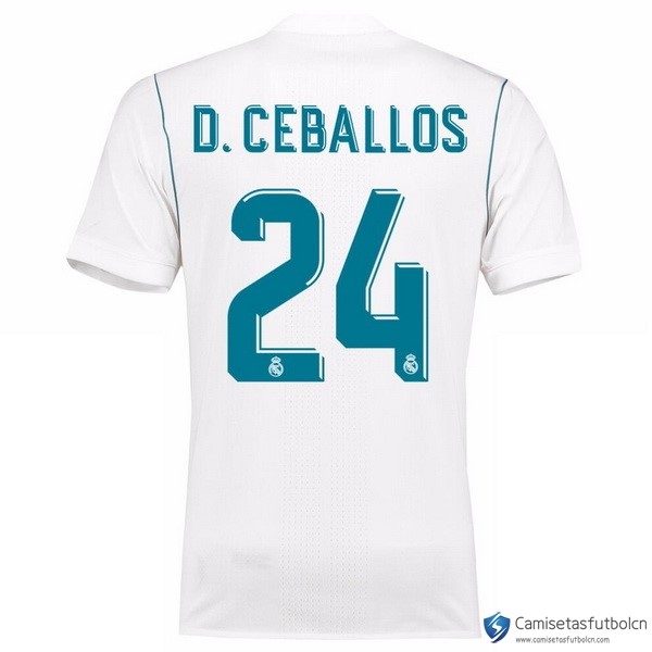 Camiseta Real Madrid Primera equipo D.Ceballos 2017-18